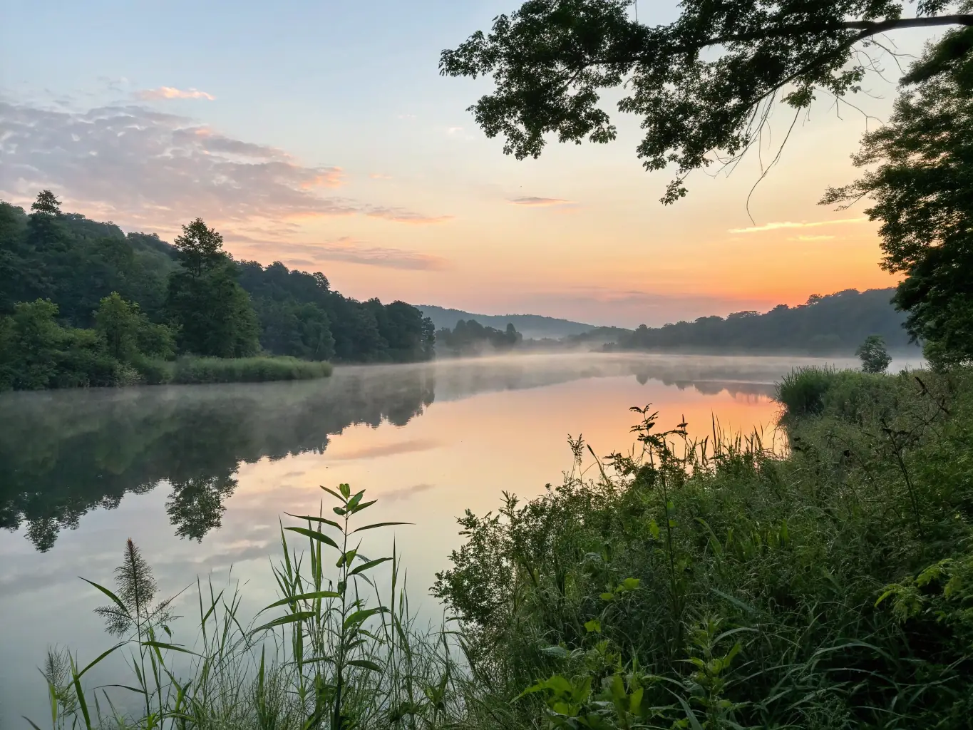 A photograph of a serene landscape, symbolizing spiritual connection and inner peace.